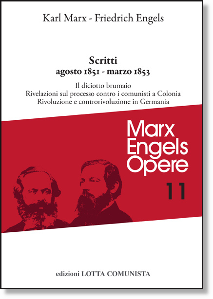 Marx Karl - Engels Friedrich - Scritti agosto 1851 - marzo 1853 